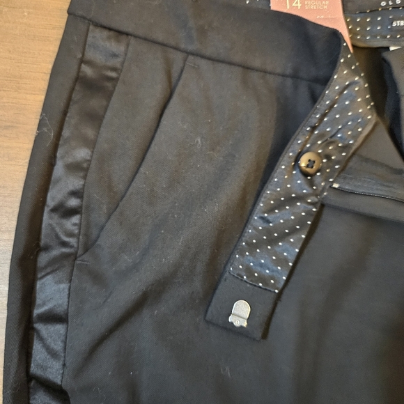 Old Navy NWT Womens Tuxedo Pants Black Size 14 - Picture 15 of 15